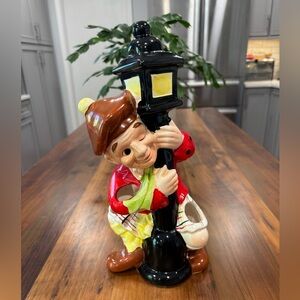 Vintage Drunken Scotsman Hugging Lampost 1950’s Bar Accessory Holder